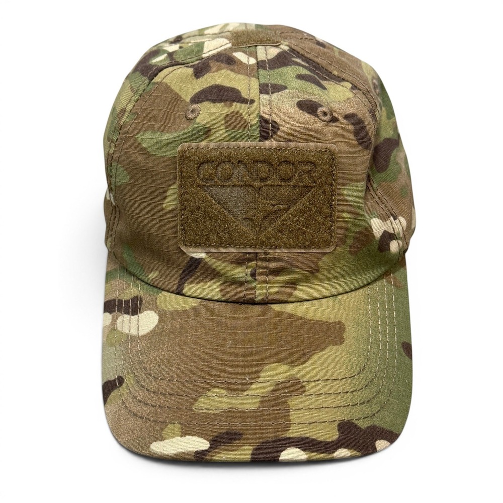 Condor Multicam Tactical Operator Hat Camo Adjustable Patch Cap TC-008 Mens OSFM
